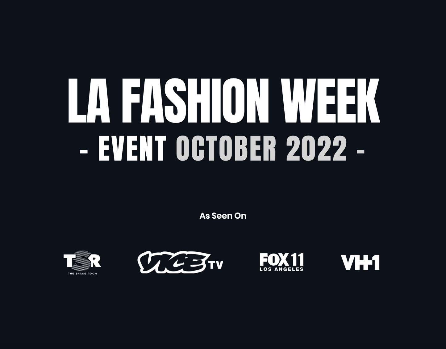 LA FASHION WEEK EVENT (1 DAY VENDOR PASS PAYMENT PLAN)